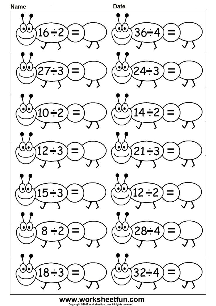 Division Worksheets 3rd Grade Image