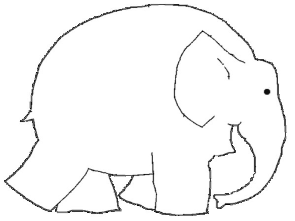 Elmer Elephant Coloring Page Image