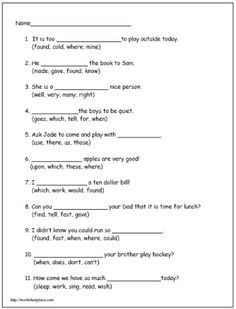 English 2nd Grade Reading Worksheets Image