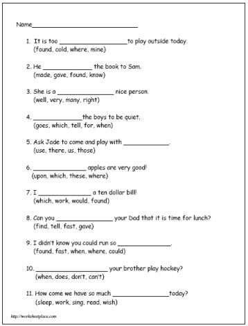English 2nd Grade Reading Worksheets Image