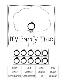 English Family Tree Worksheet Image