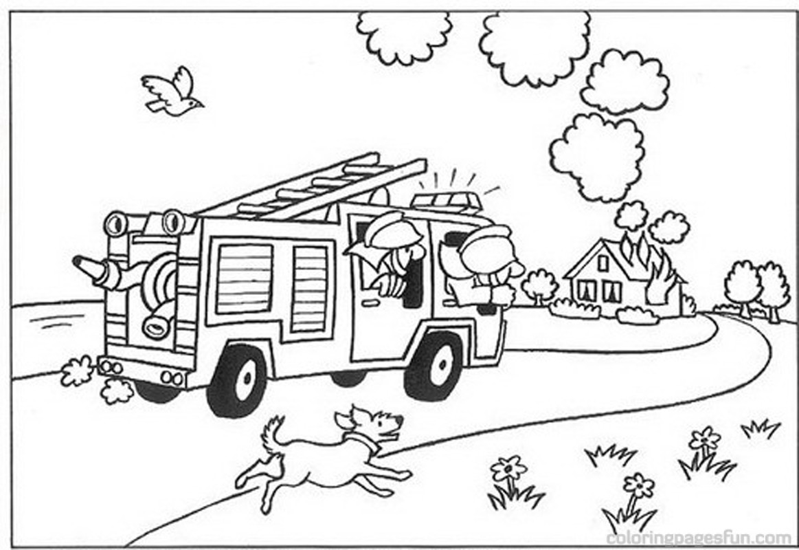 Free Fireman Coloring Pages Image