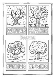 Kindergarten Seasons Worksheets