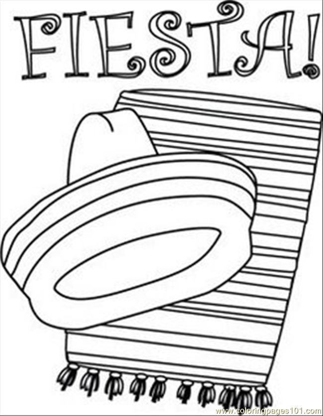 Printable Fiesta Coloring Pages Image