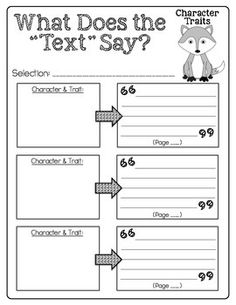 Say What Does the Text Worksheet Image