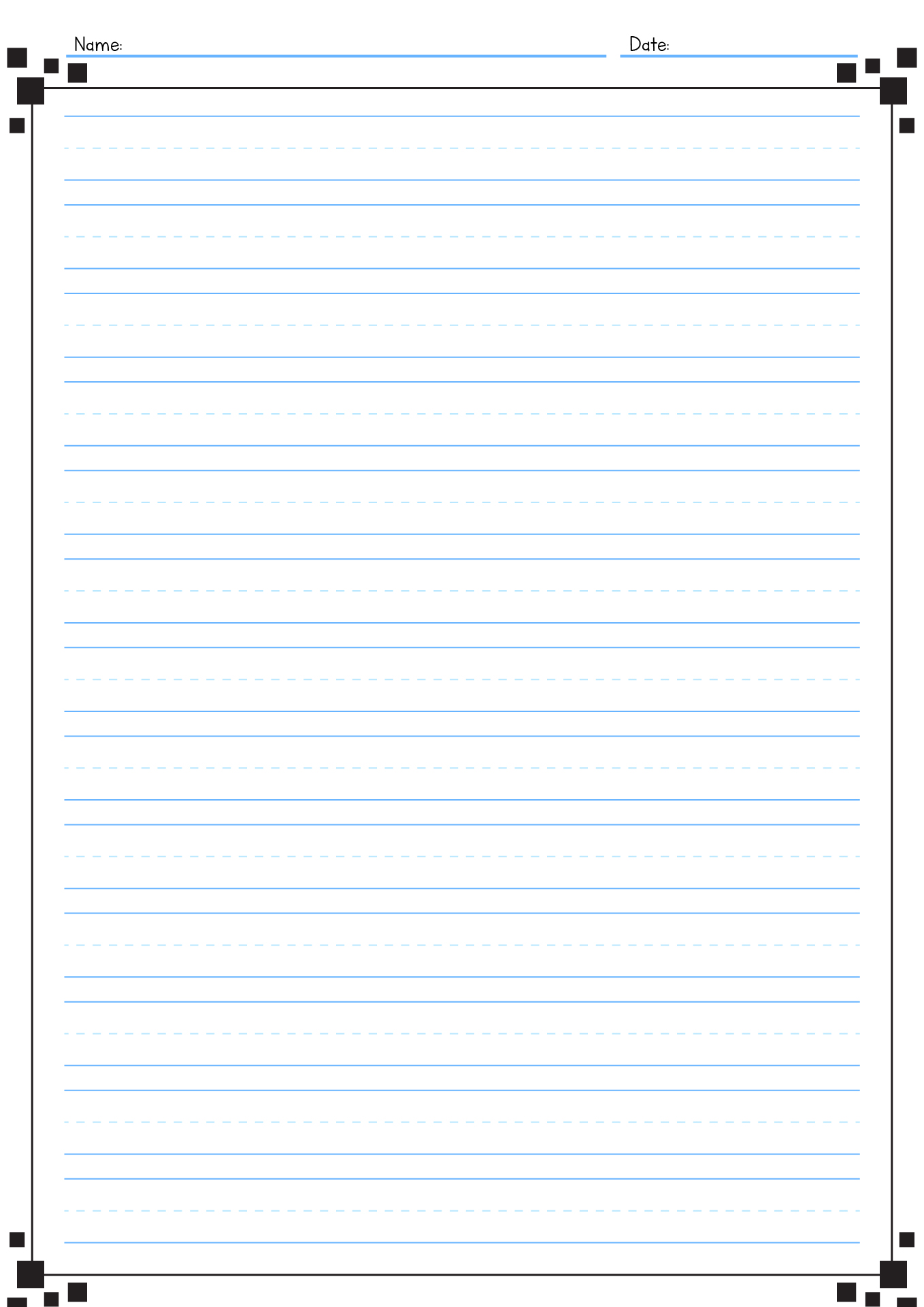 15 Best Images of Long Lined Paper Worksheets 4th Grade ...
