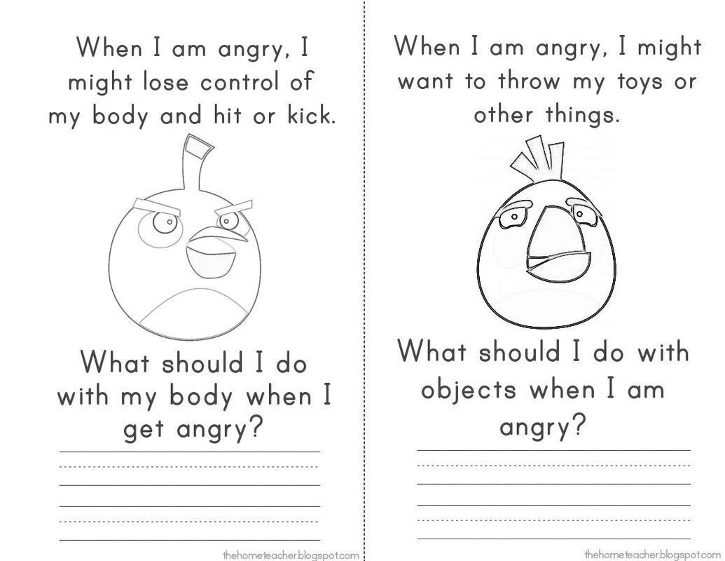 Angry Birds Anger Management Worksheets Image