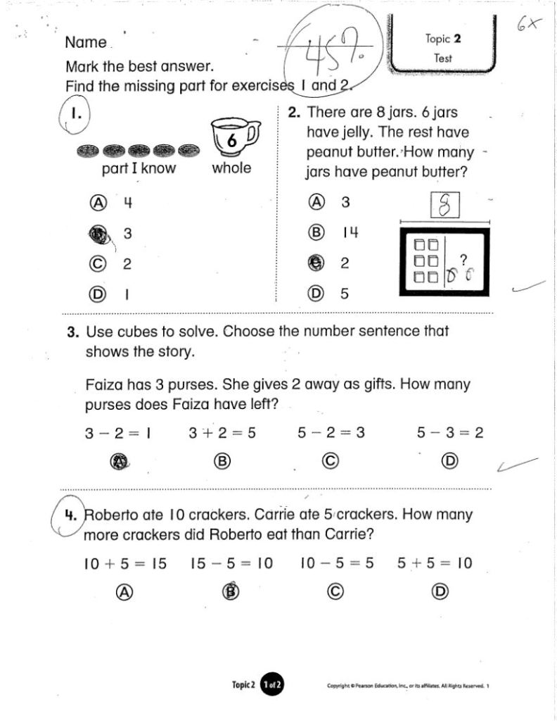 Common Core Math Test Examples Image