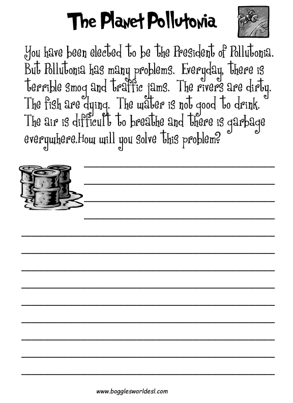 Creative Writing Worksheets for Kids Image