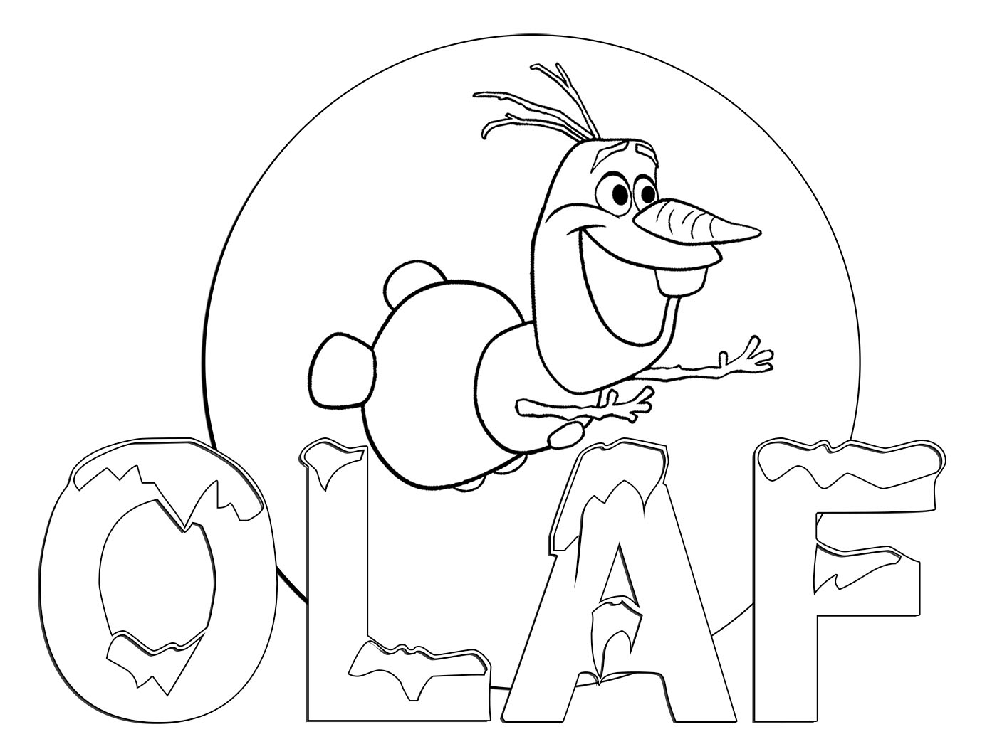 Frozen Coloring Pages Printable Image