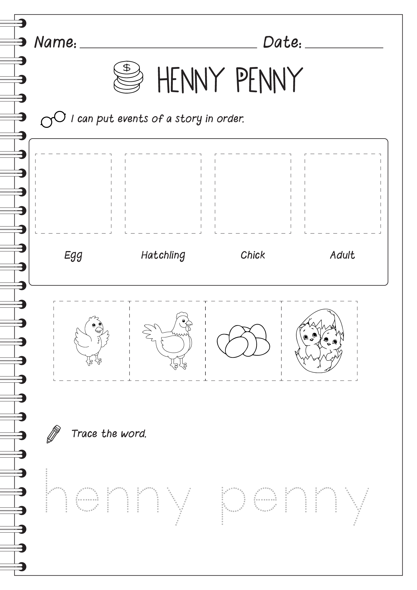 Henny Penny Activity Printable