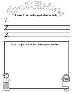 Making Good Decisions Worksheets Image
