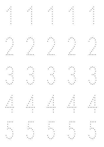 Practice Writing Numbers Template