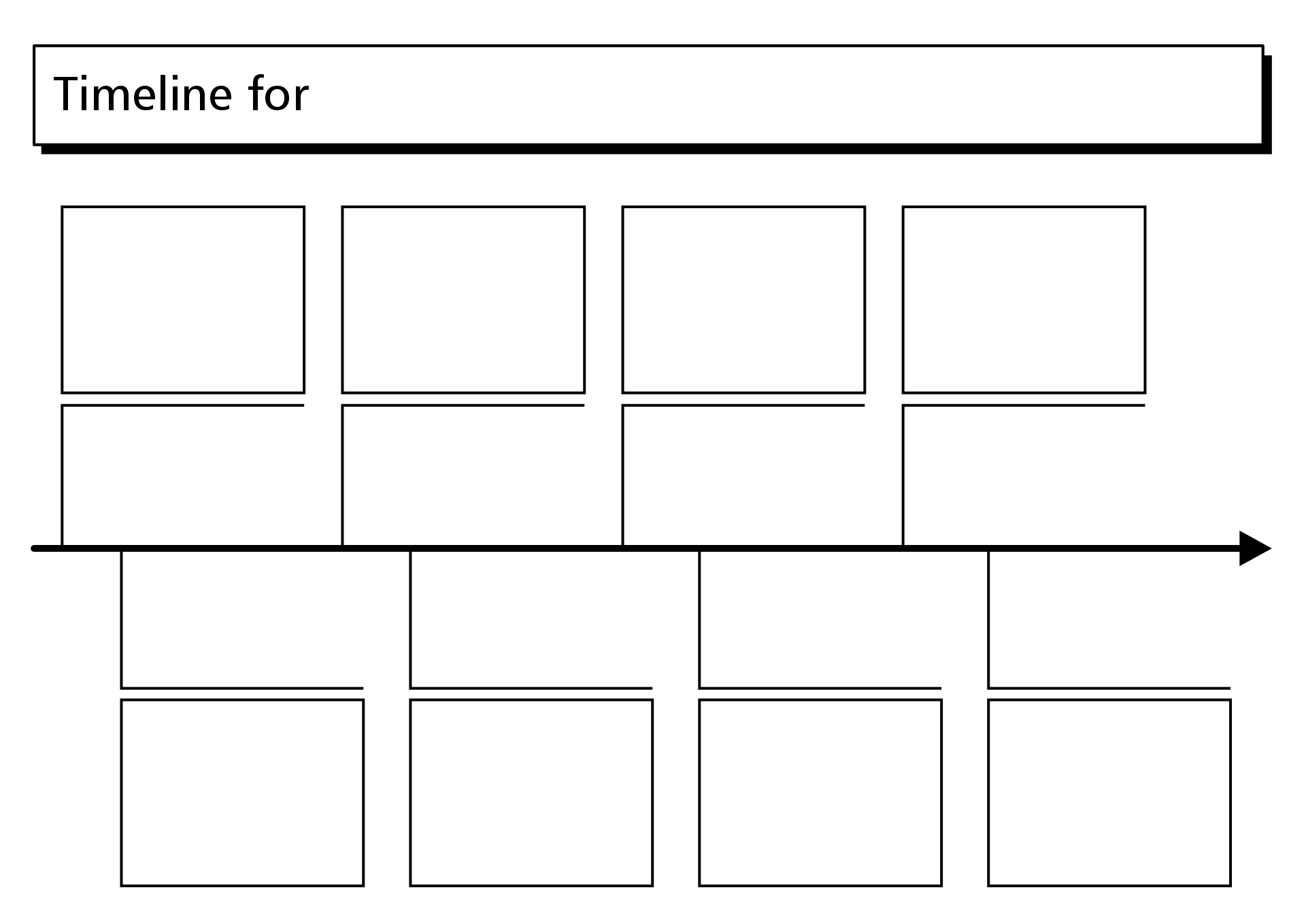 Printable Blank Timeline Template for Kids