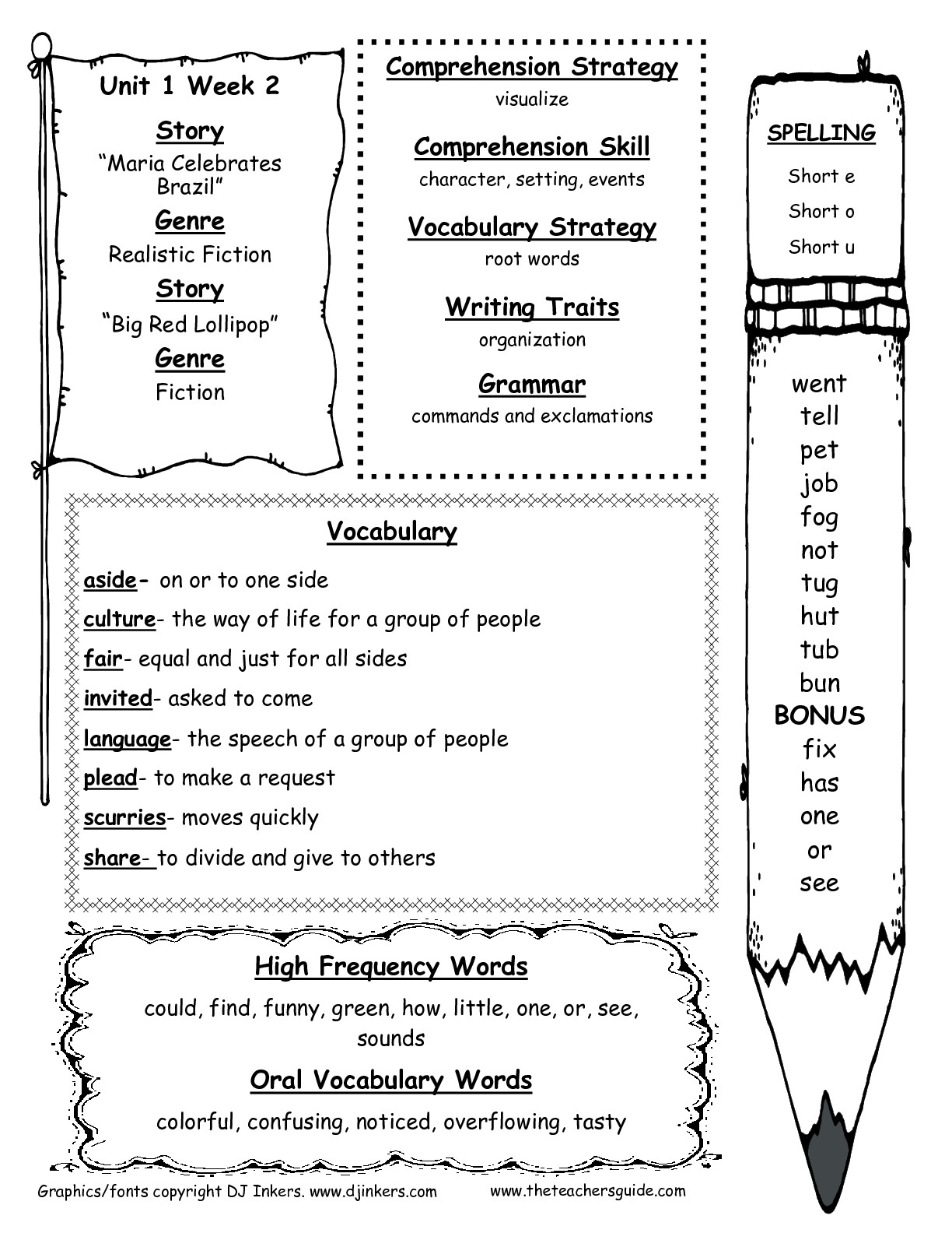 Printable Reading Worksheets for 2nd Grade Image