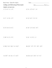 Square Root Operations Worksheet