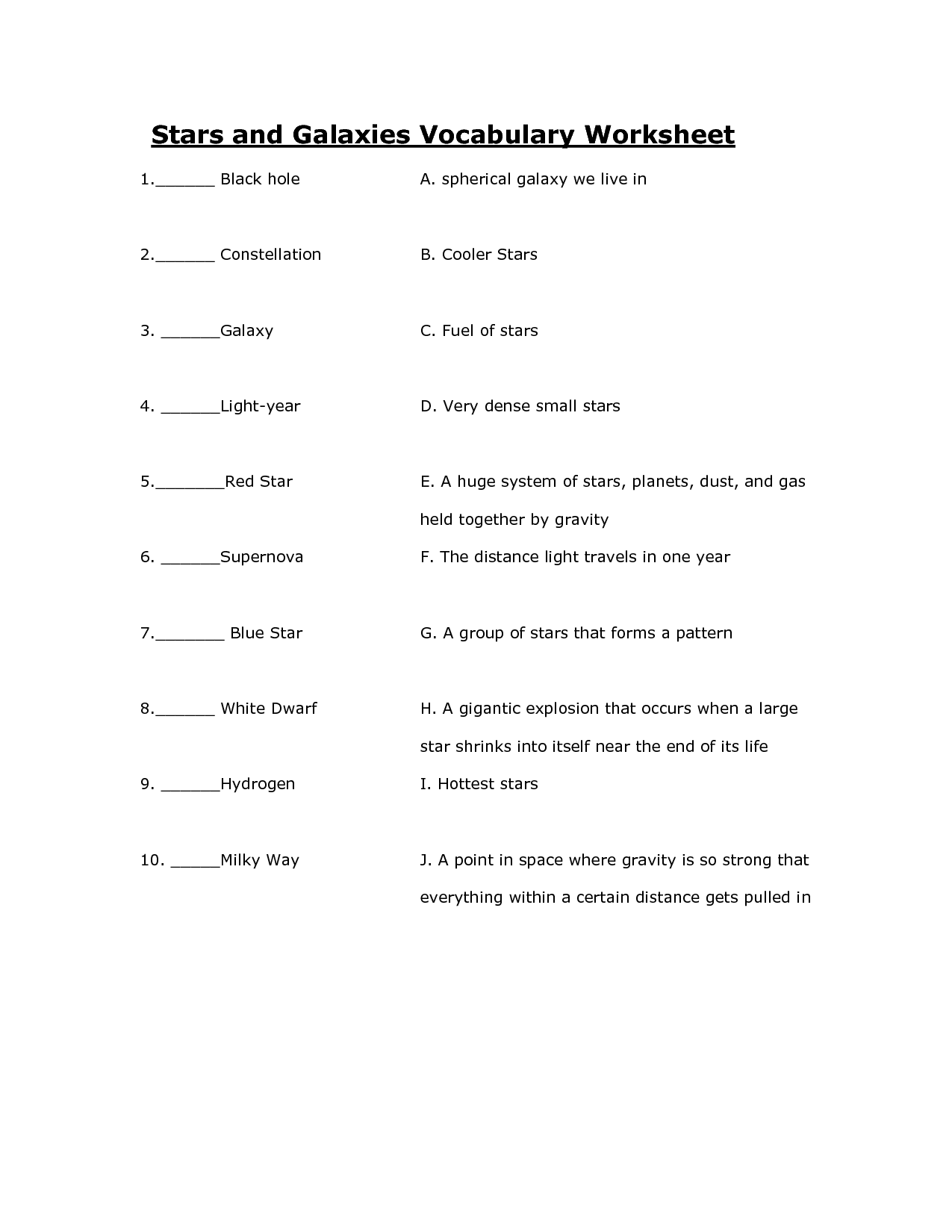 Section 25 1 Properties Of Stars Worksheet Answer Key