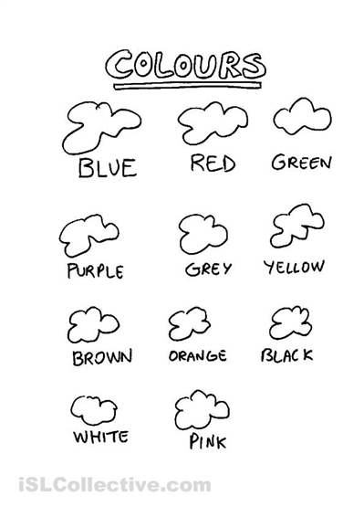 Color Worksheets for Kindergarten Image