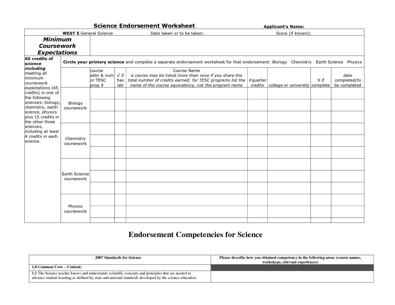 Elementary Education Science Worksheets Image