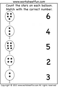 Free Printable Number Matching Worksheets
