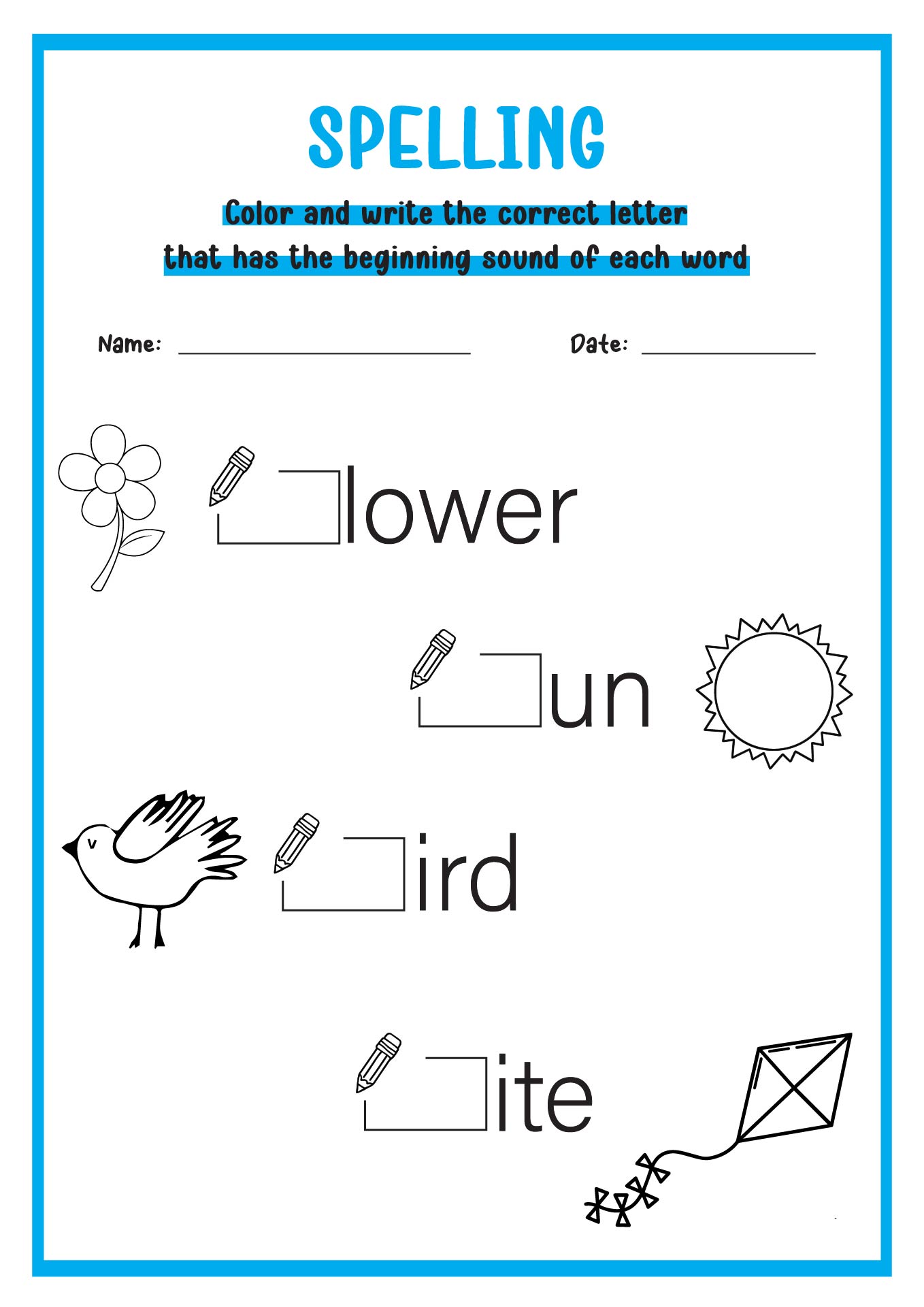 Free Printable Spring Worksheets Image