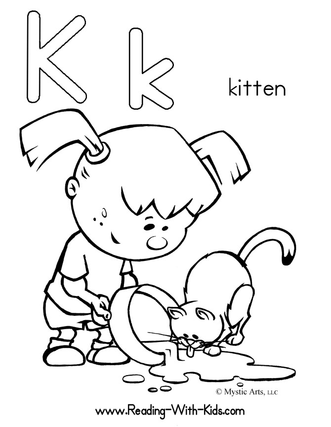 Letter K Coloring Pages Image