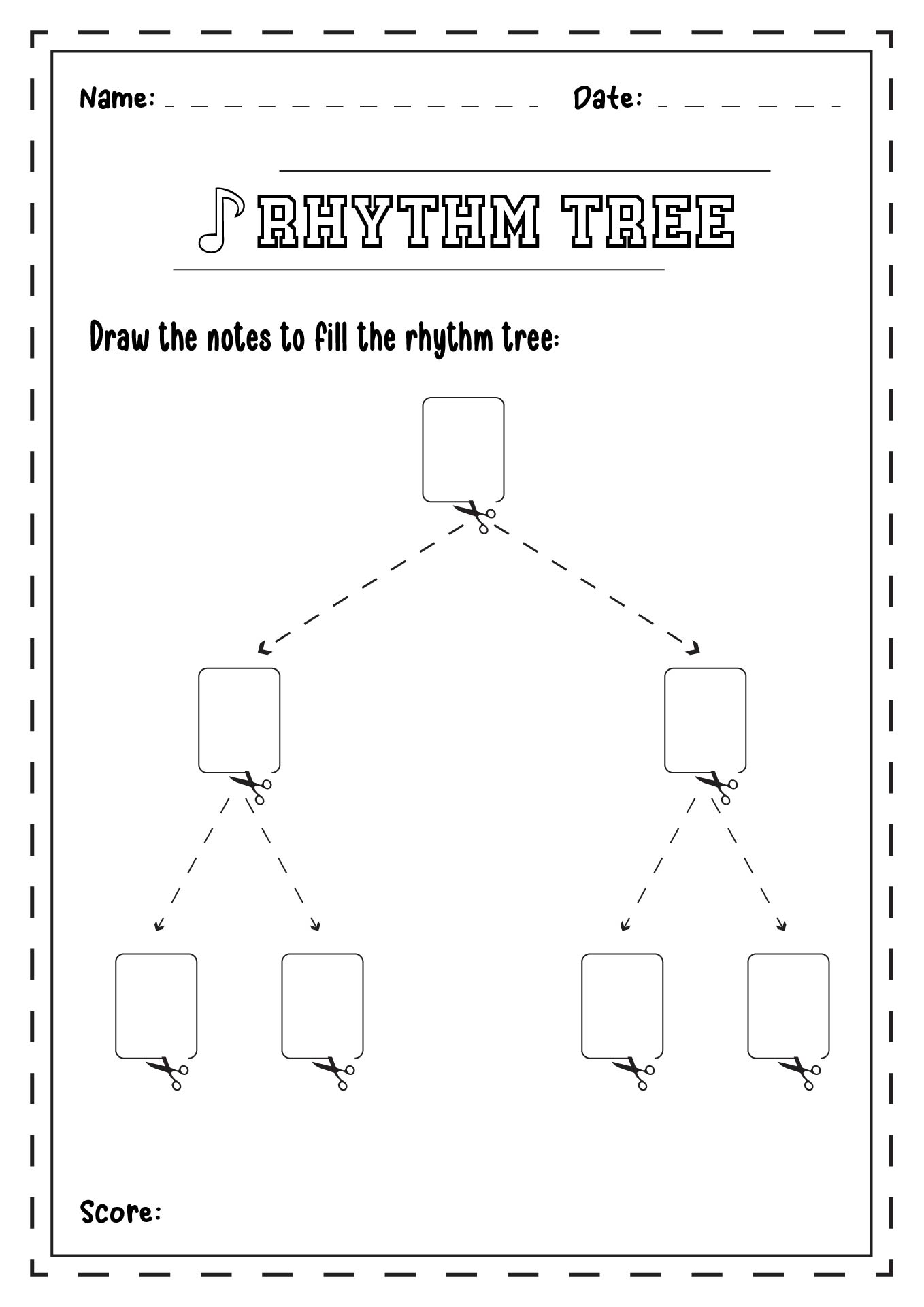 Rhythm Tree Worksheet Image