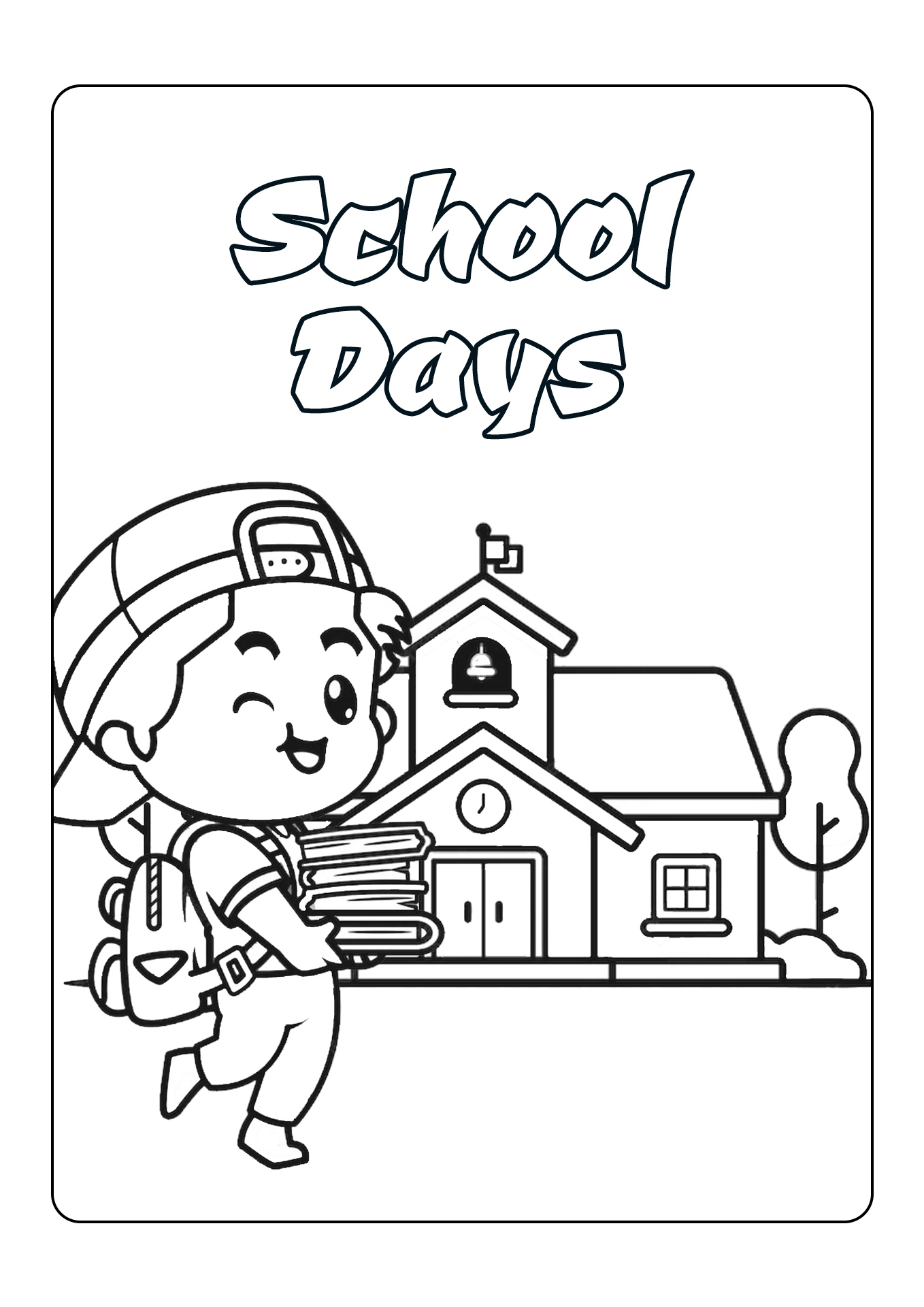 School Supplies Coloring Pages