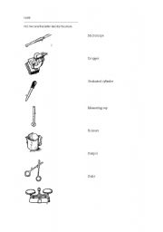 Science Tools Worksheet Image