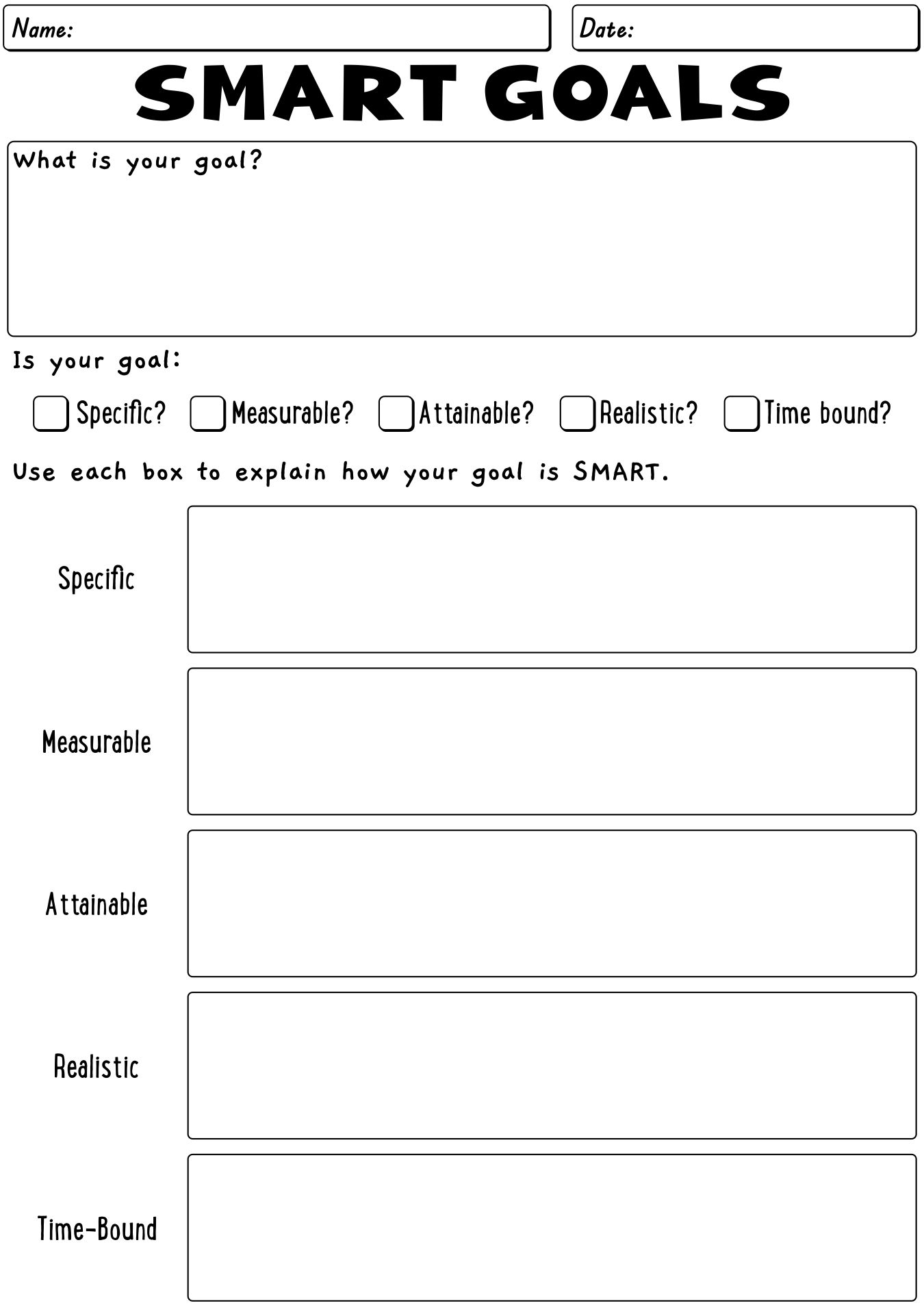 19 Writing Smart Goals Worksheet Worksheeto