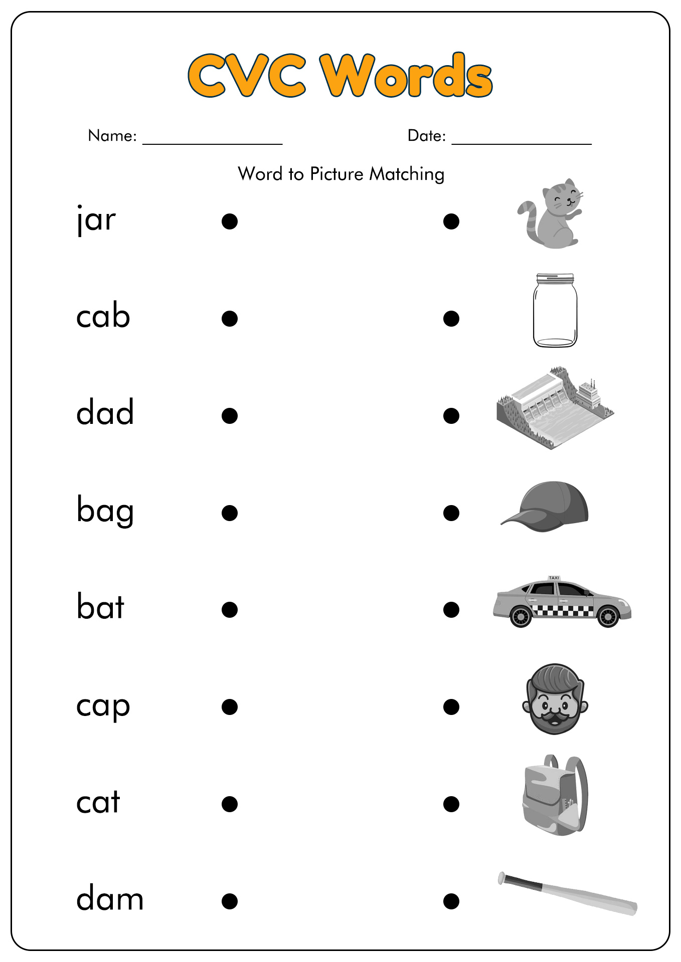 Sound Out Words Worksheets CVC Image