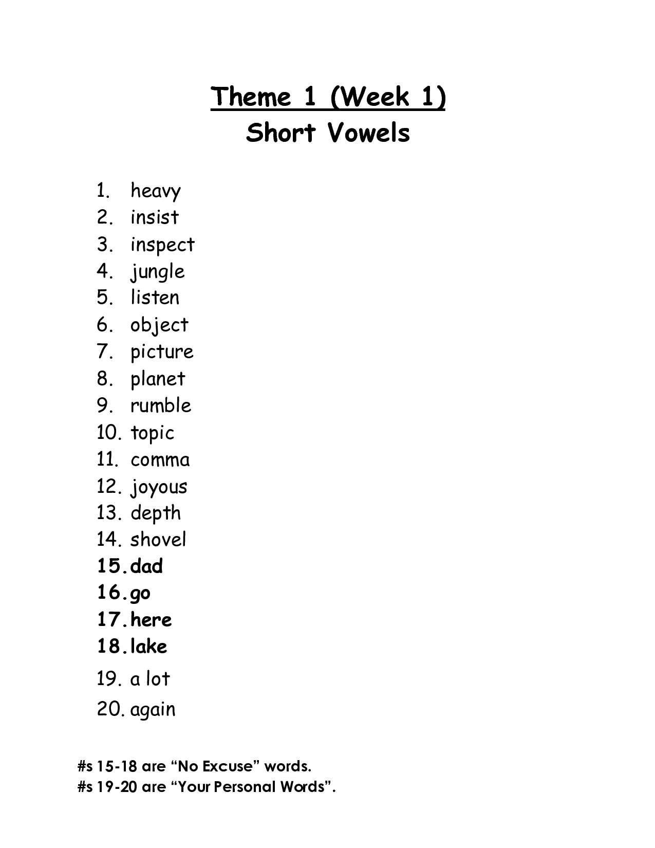 3rd Grade Spelling Words Worksheets Image