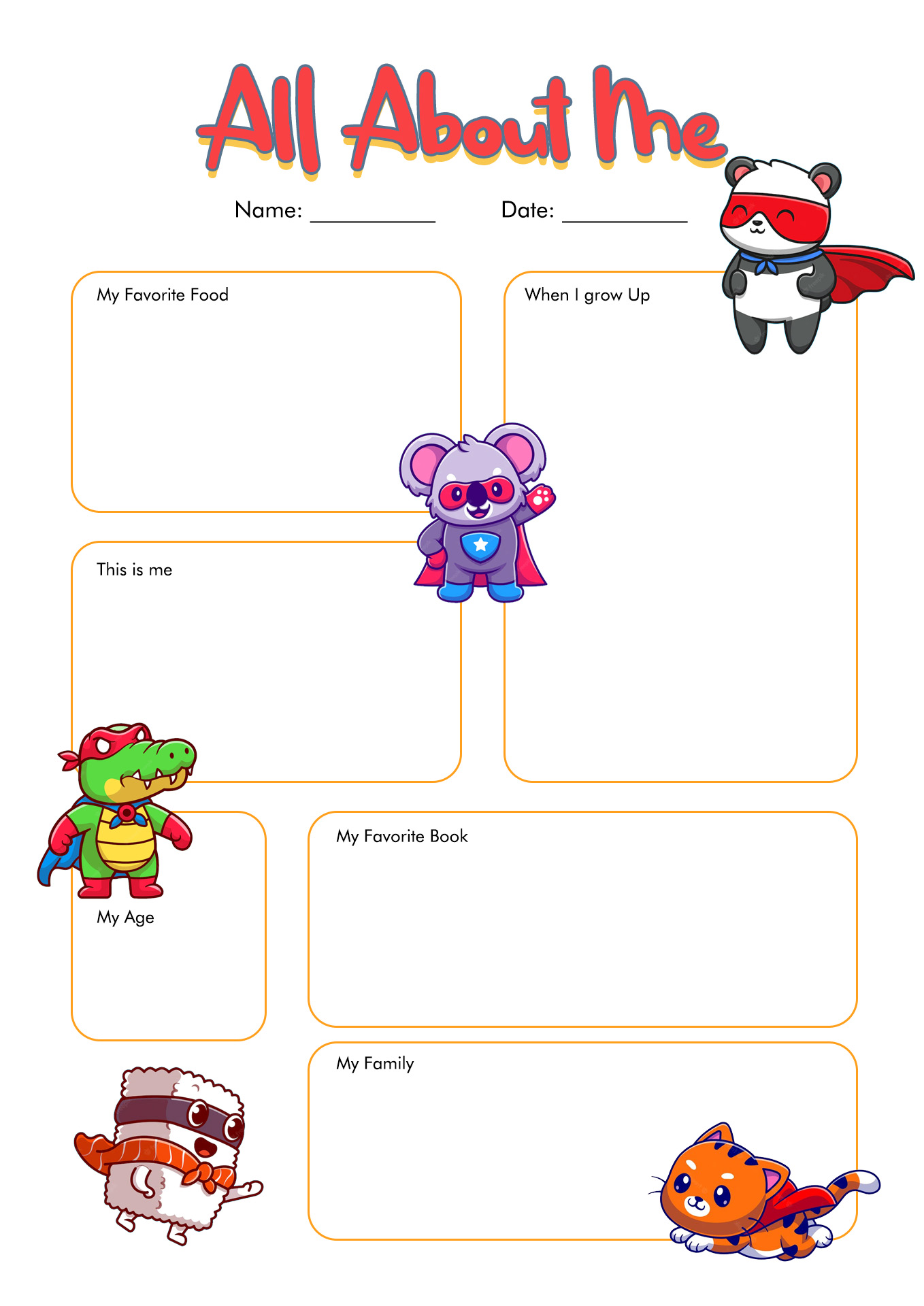 Superhero Verb Worksheet