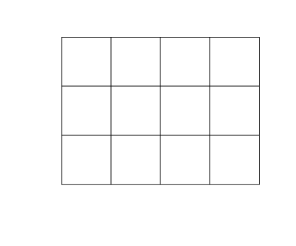 Blank Lattice Multiplication Grid Image