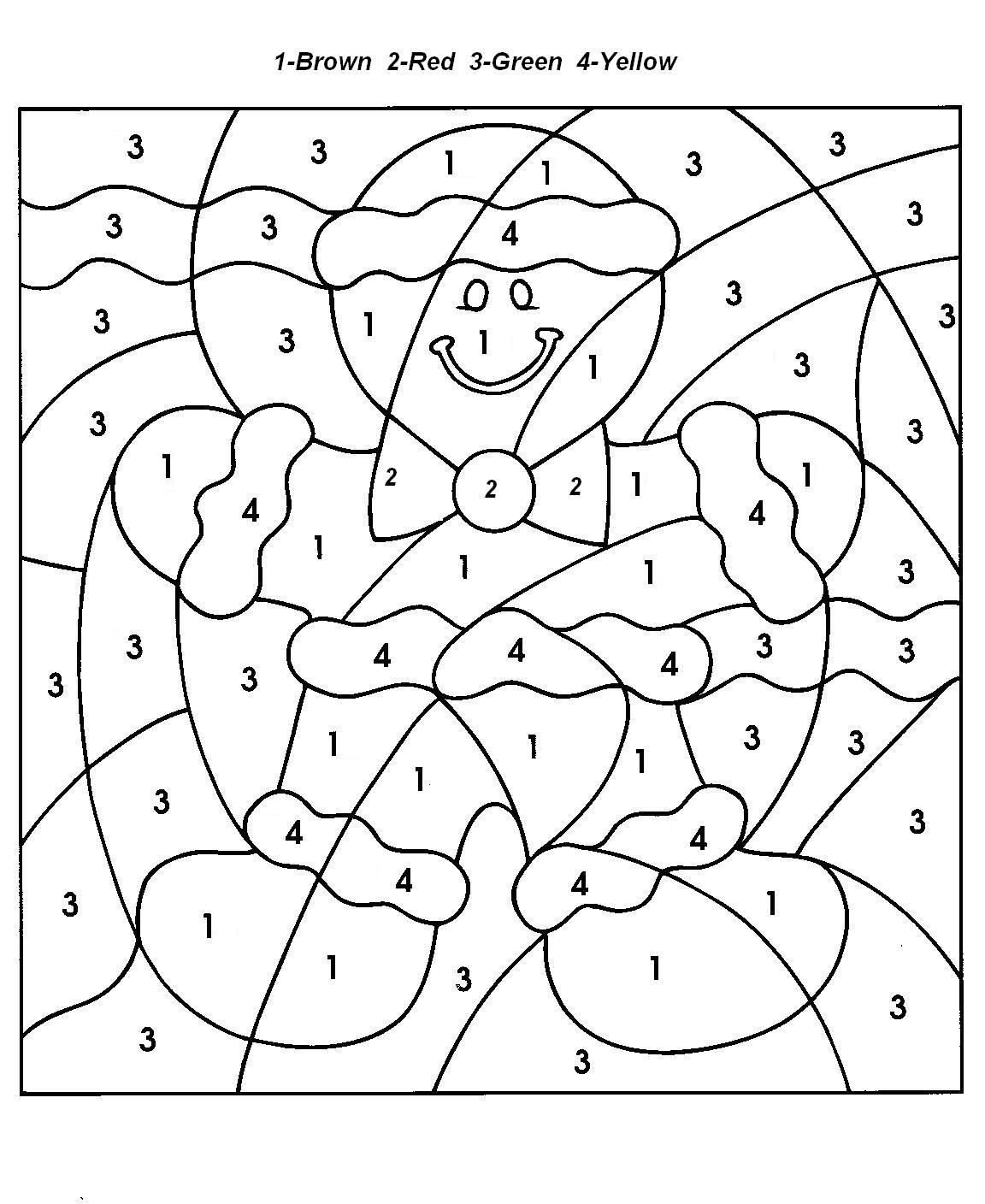 Color by Number Coloring Pages Image