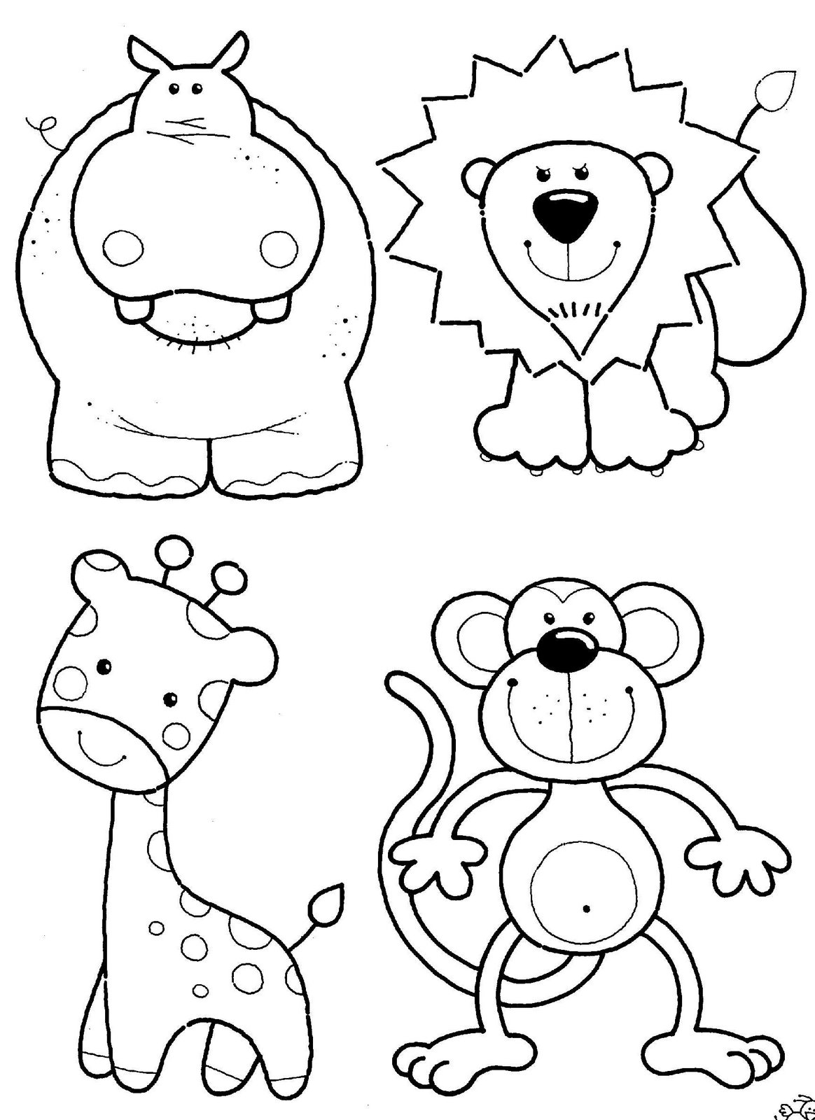 Free Animal Coloring Pages Image