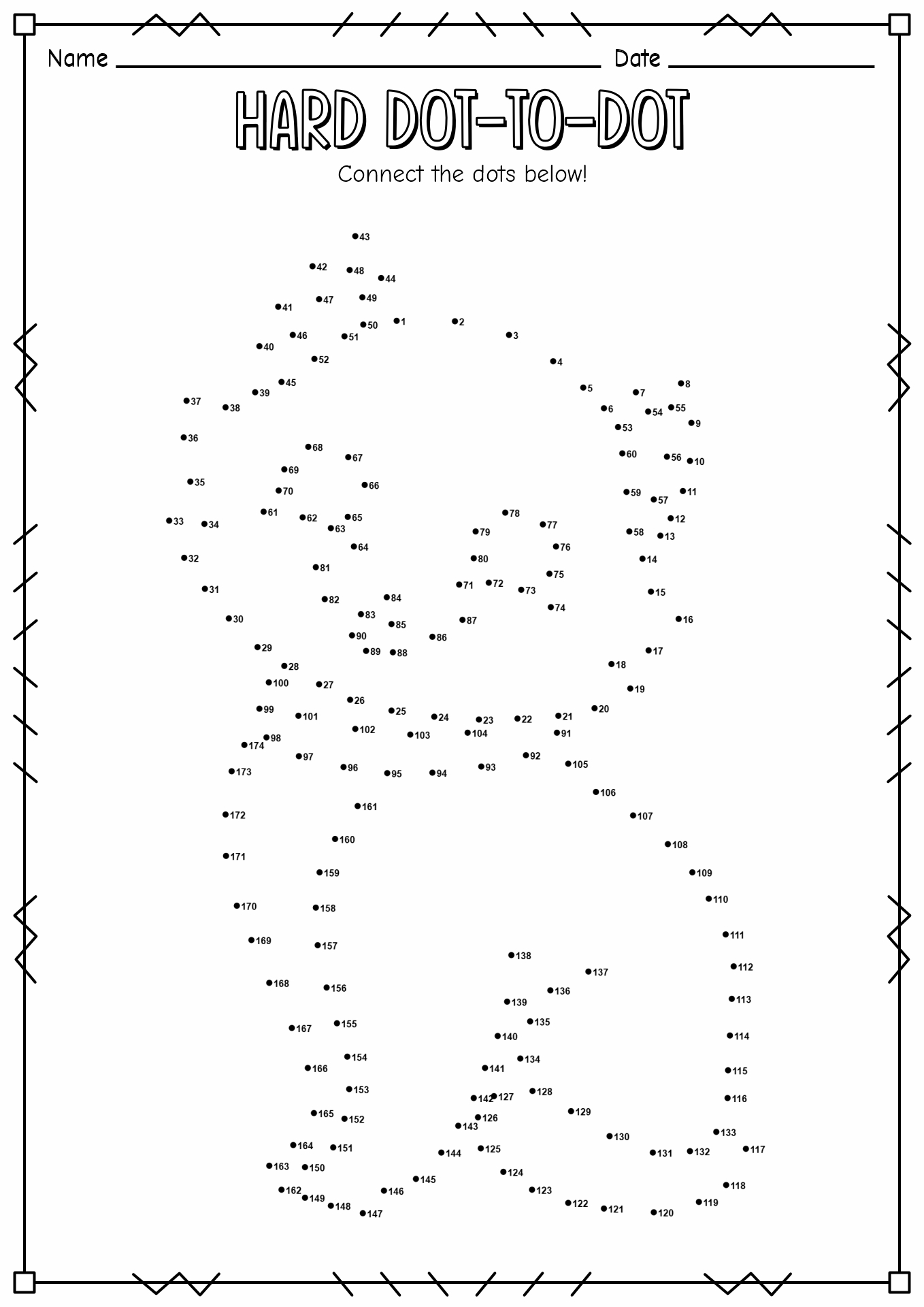 Hard Adult Connect the Dots Image