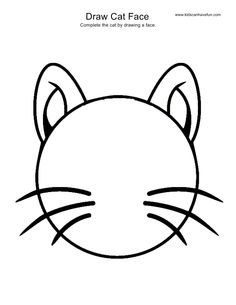 How to Draw a Cat Face for Kids Image
