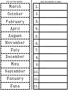 Months of the Year Activities Image