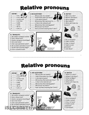Relative Pronouns Worksheets Free Image