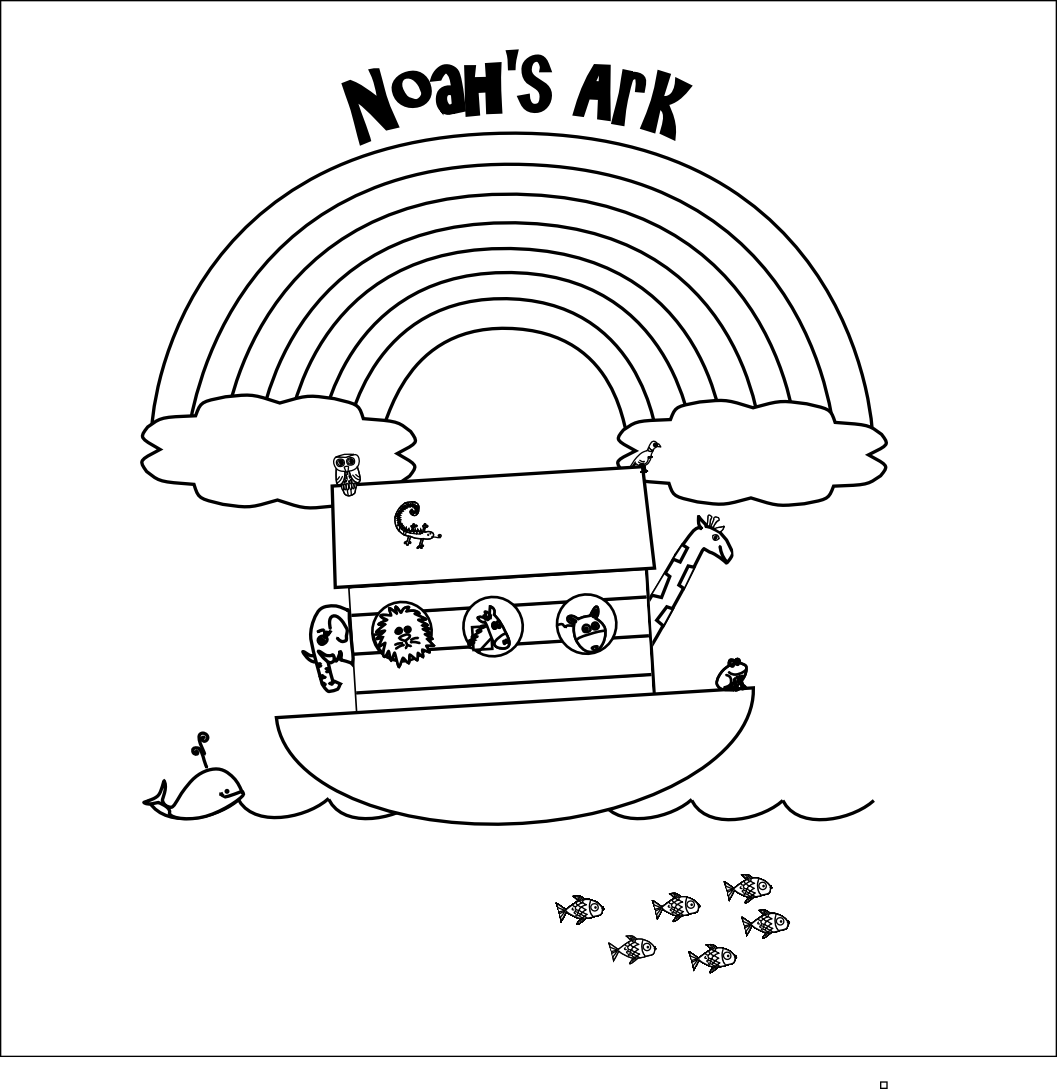 Bible Noah Ark Printable Coloring Pages Image