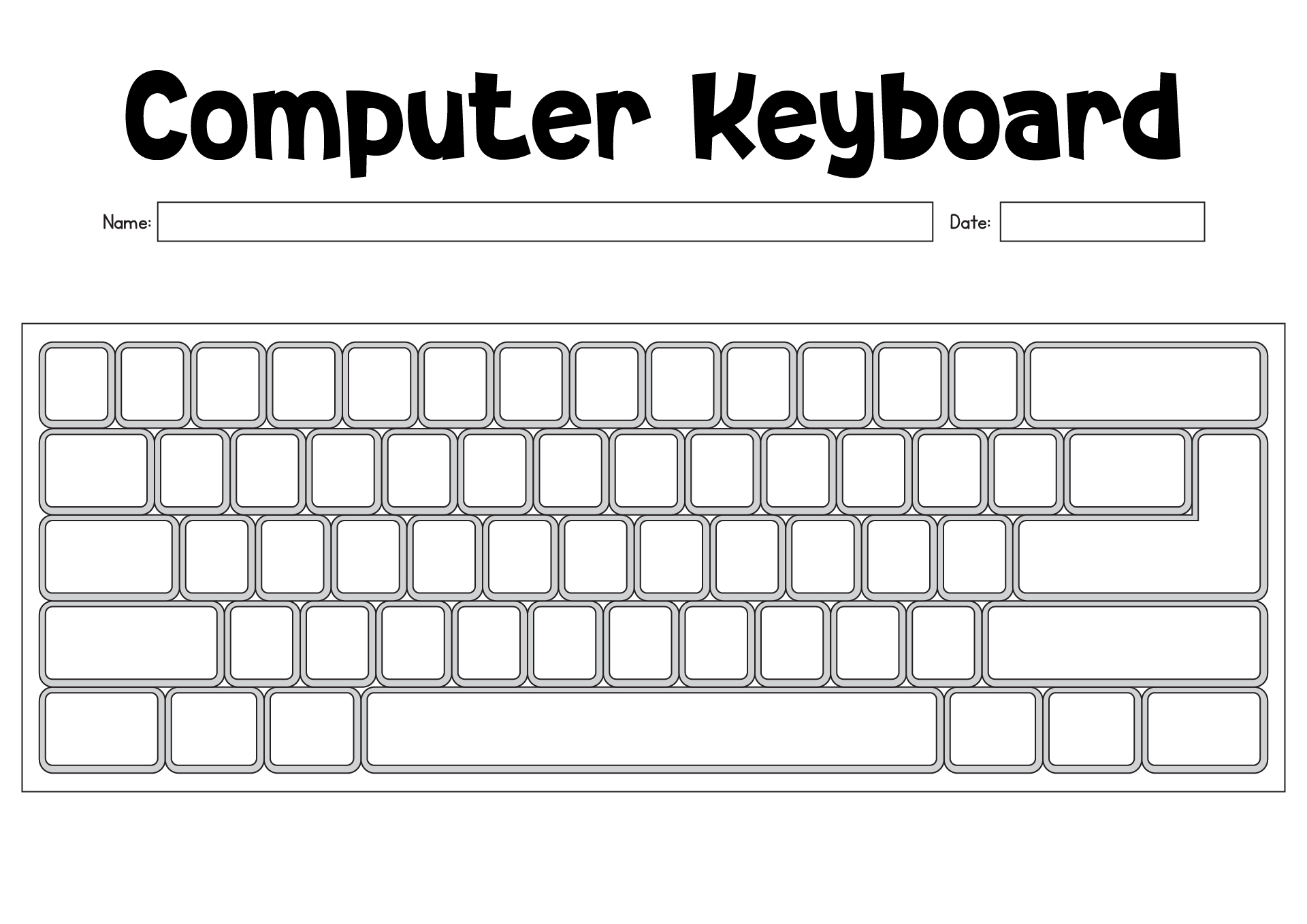 14 Printable Keyboarding Worksheets Free PDF At Worksheeto