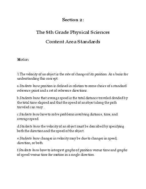 Common Core for 8th Grade Science Worksheets Image