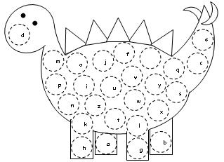 Dinosaur ABC Letter Assessments Image