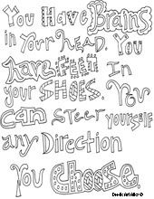 Dr. Seuss Quotes Coloring Pages Image
