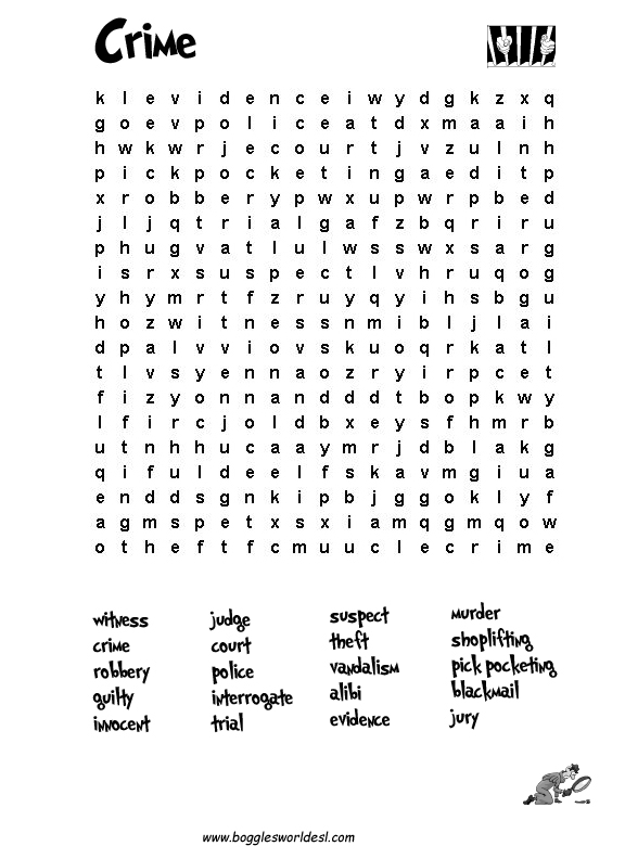 Elementary Word Search Printable Image