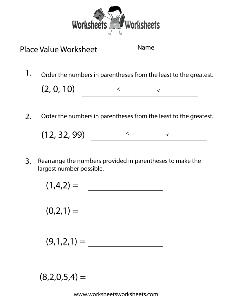 Free Printable Place Value Worksheets Image
