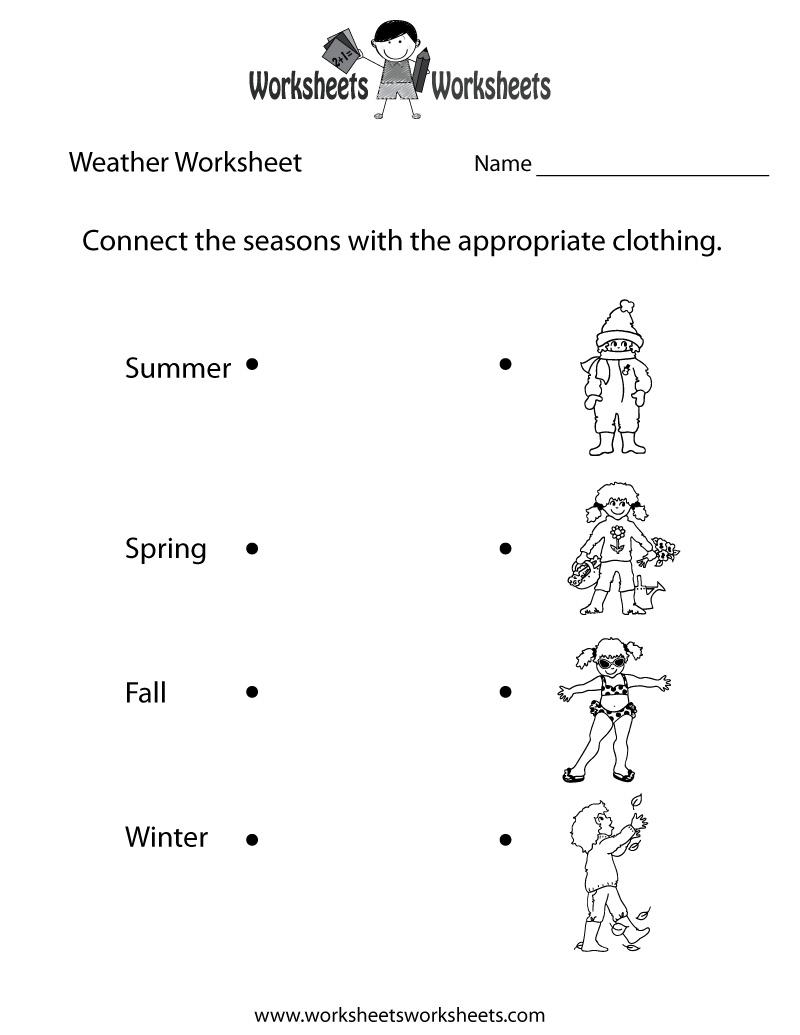 Free Printable Weather Worksheets Image