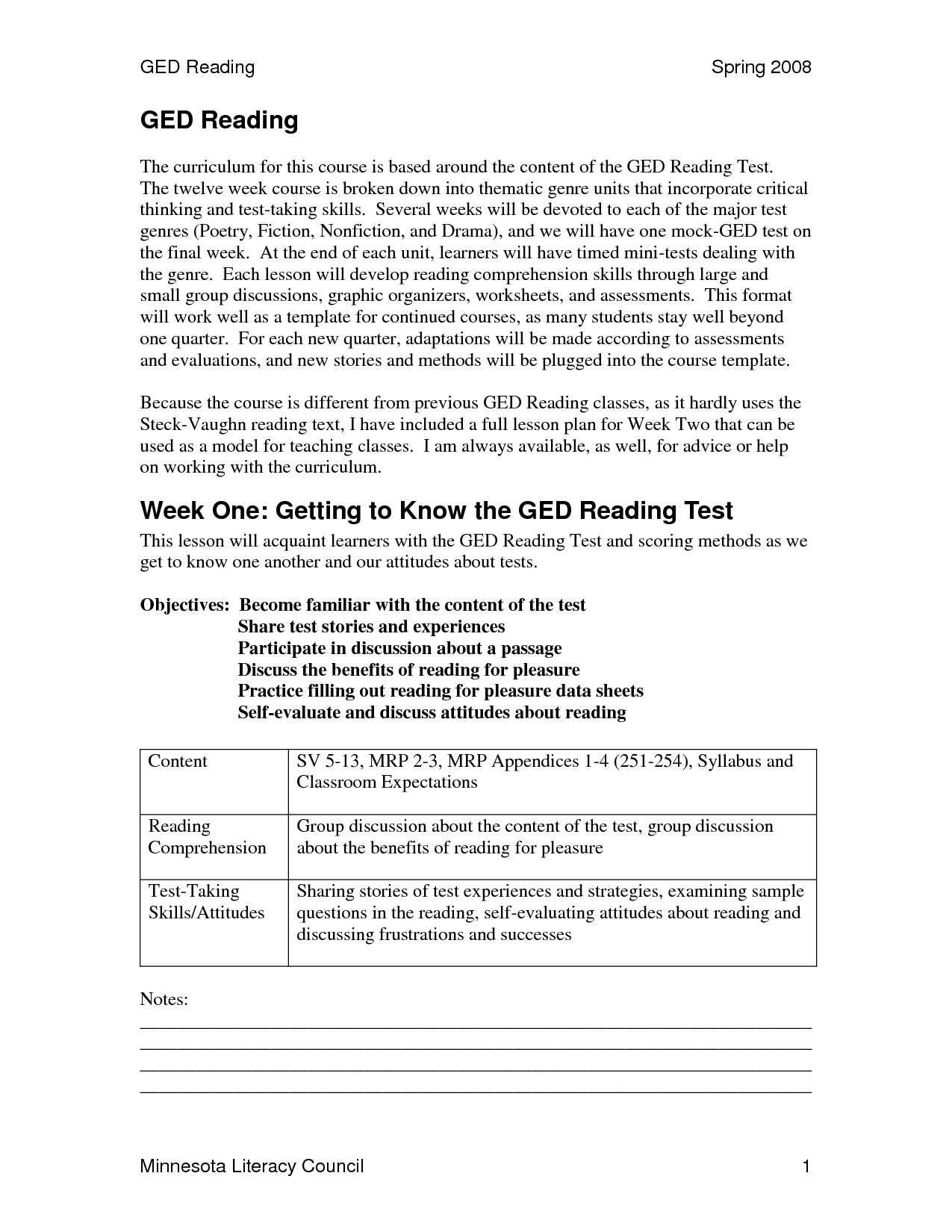 GED Practice Test Printable Worksheets Image