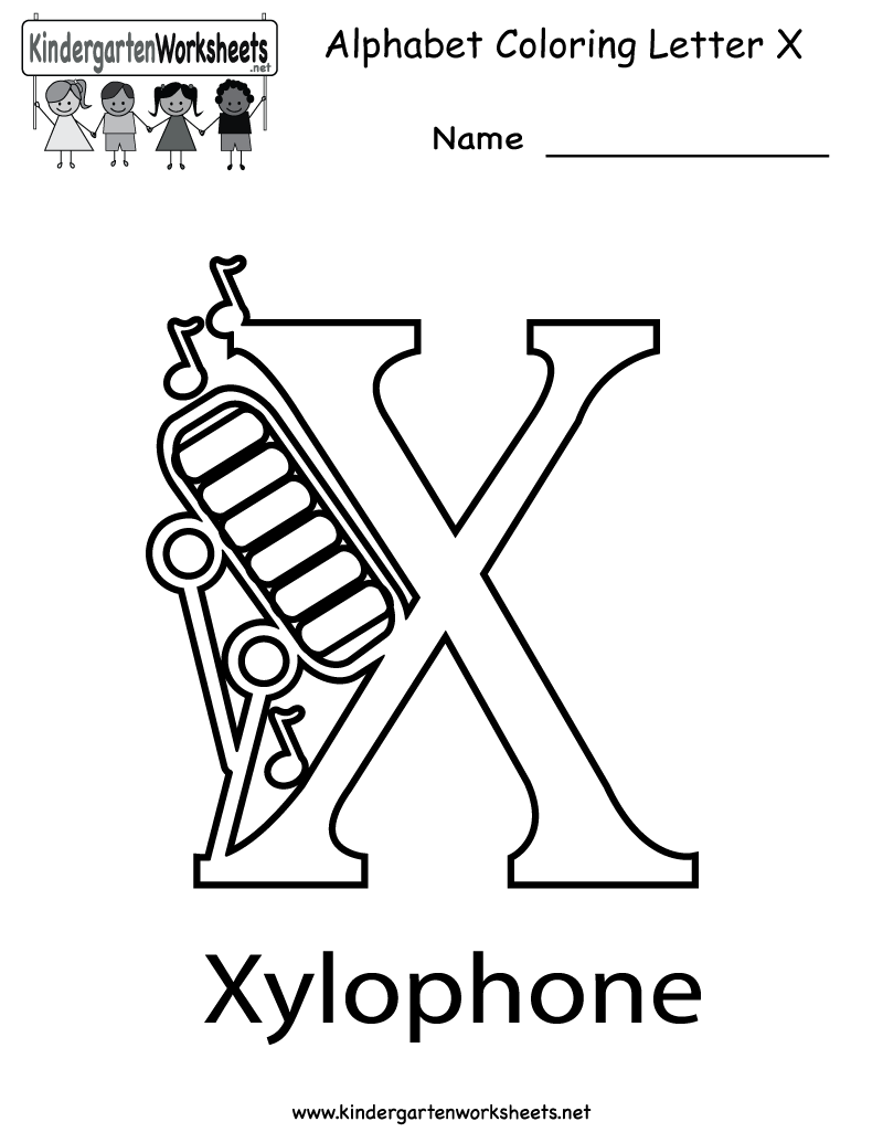 Letter X Printable Worksheets